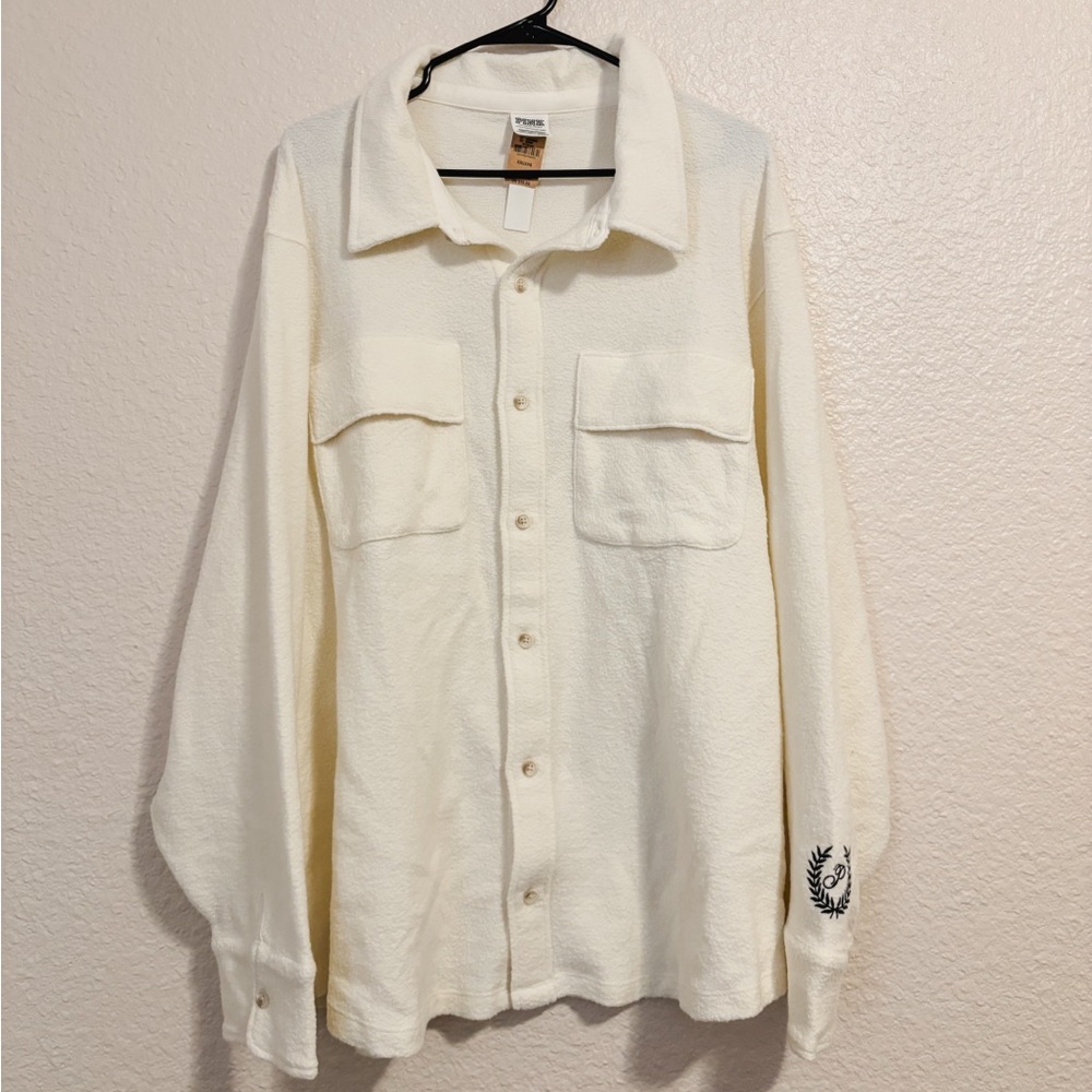 Cream fleece SHACKET - size XXL